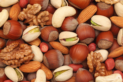 Nuts. Background