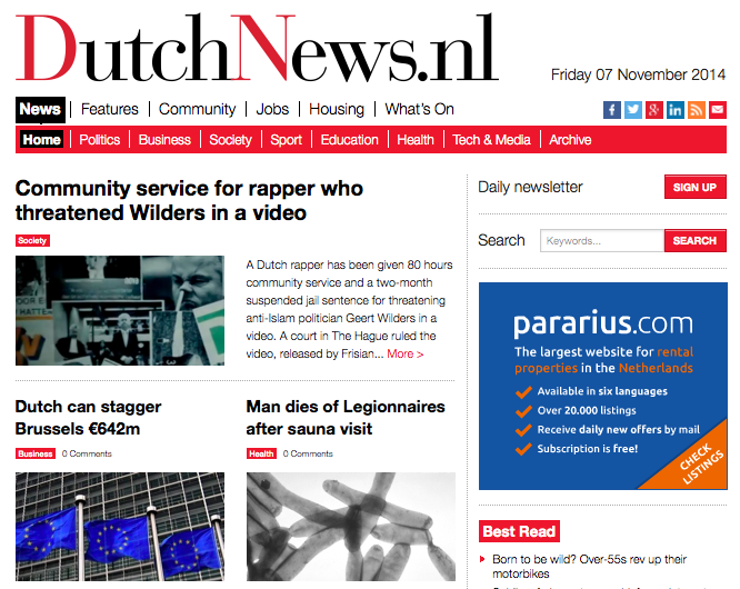 Dutchnews Nl Launches Updated Website Stronger Focus On News And Features Dutchnews Nl