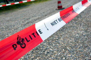 Police cordon at the Haaksbergen crash site