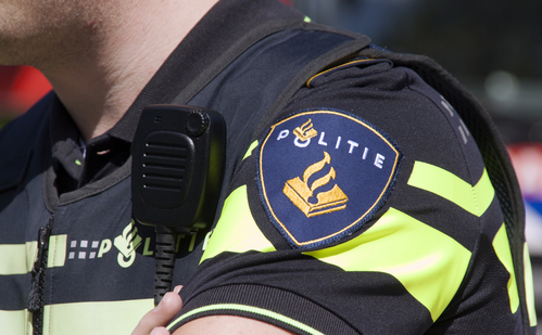 Police badge and radio.