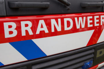 Close-up of the front of a Dutch fire engine