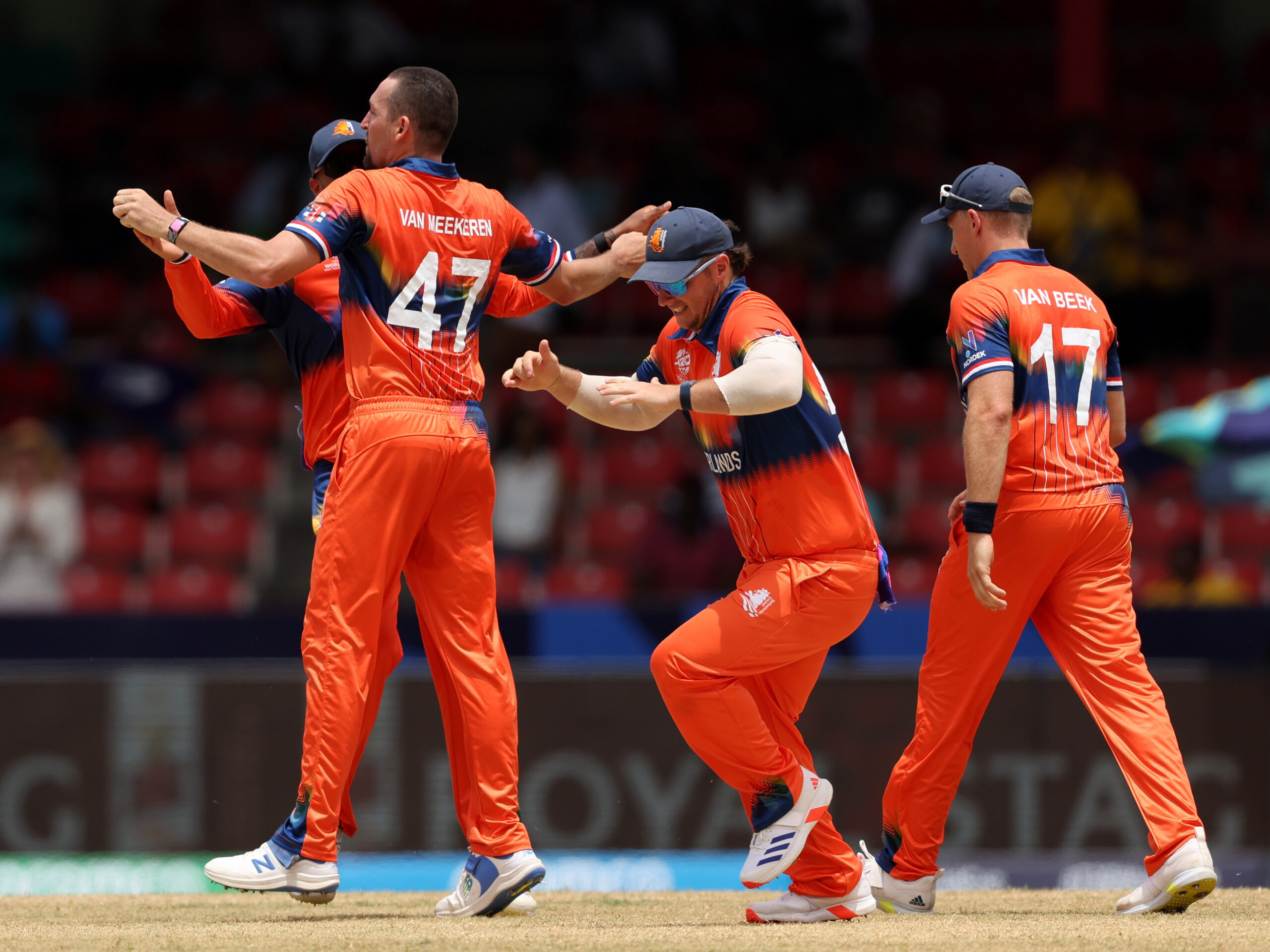 Nederland verloor van Bangladesh in de T20 WK-cricketwedstrijd