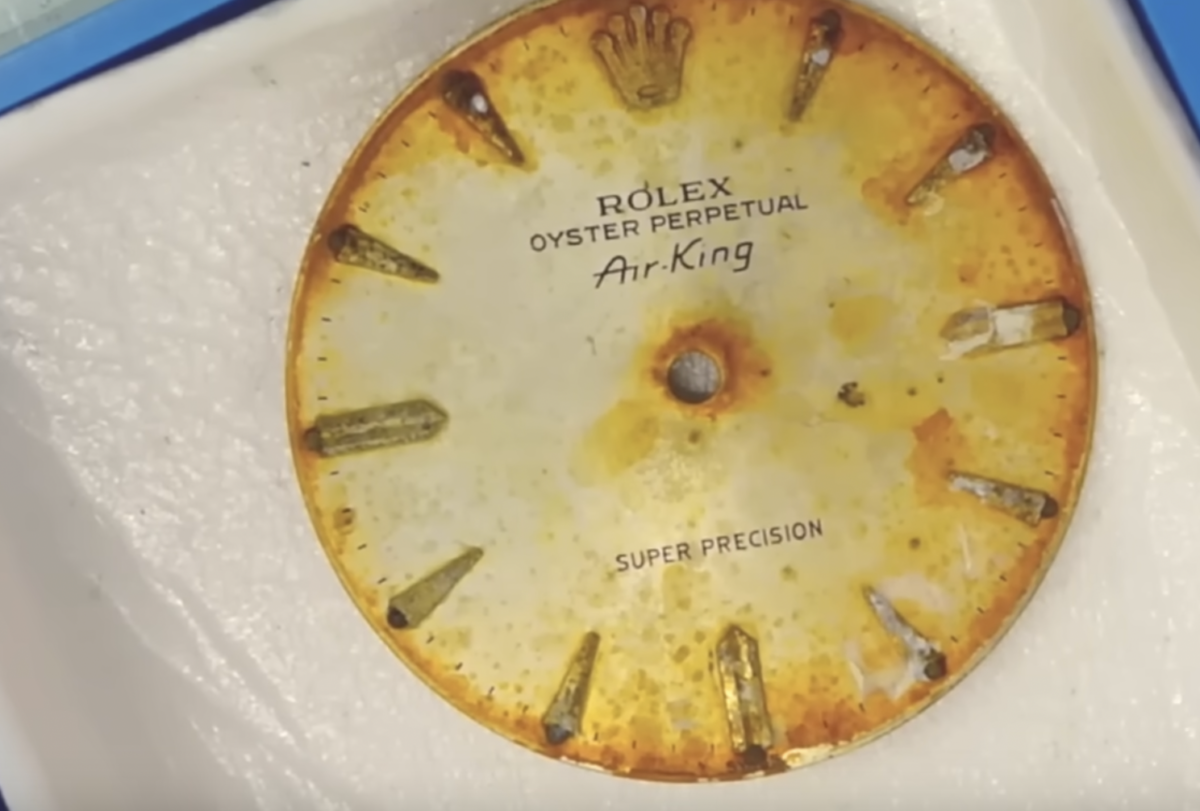 Dutch watch expert repairs Rolex "eaten by a cow" 50 years ago