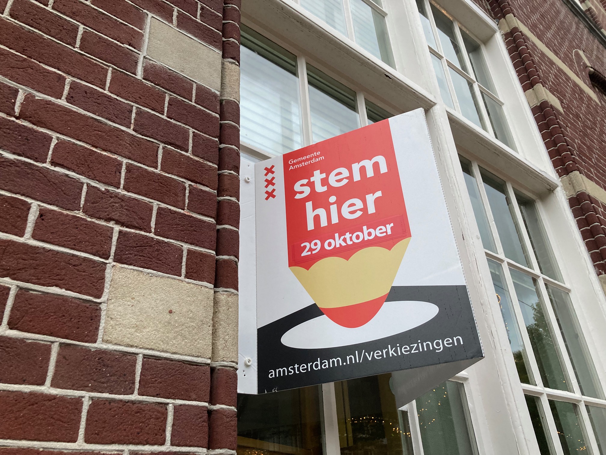 Election, vote here, amsterdam